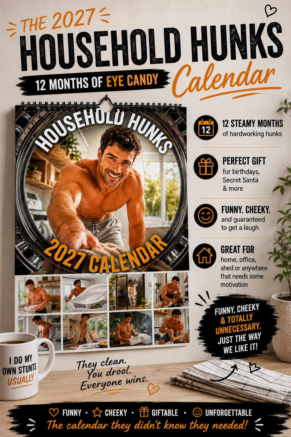 2027 Household Hunks Calendar β 12 Months of Eye Candy