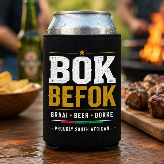 BOK BEFOK neoprene beer can cooler with beer can